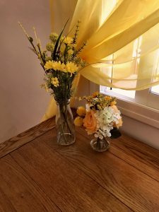 Flowers in Yellow room